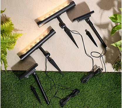 SmartYard Solar Light Bar Set of 2 65 Lumen With Remote Panel - Outdoor Solar Outlet