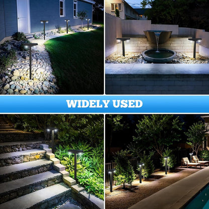 SmartYard Solar Modern Pathway Lights, 4 Pack -15 Lumen - Outdoor Solar Outlet