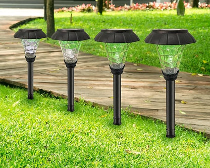 SmartYard Solar Pathway LED Lights -12 Pack (Warm White) - Outdoor Solar Outlet