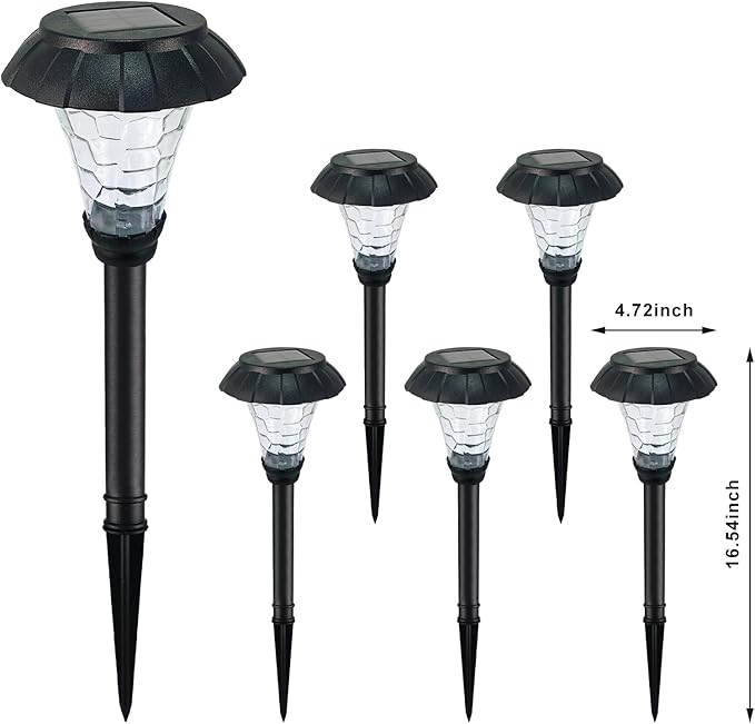 SmartYard Solar Pathway LED Lights -12 Pack (Warm White) - Outdoor Solar Outlet