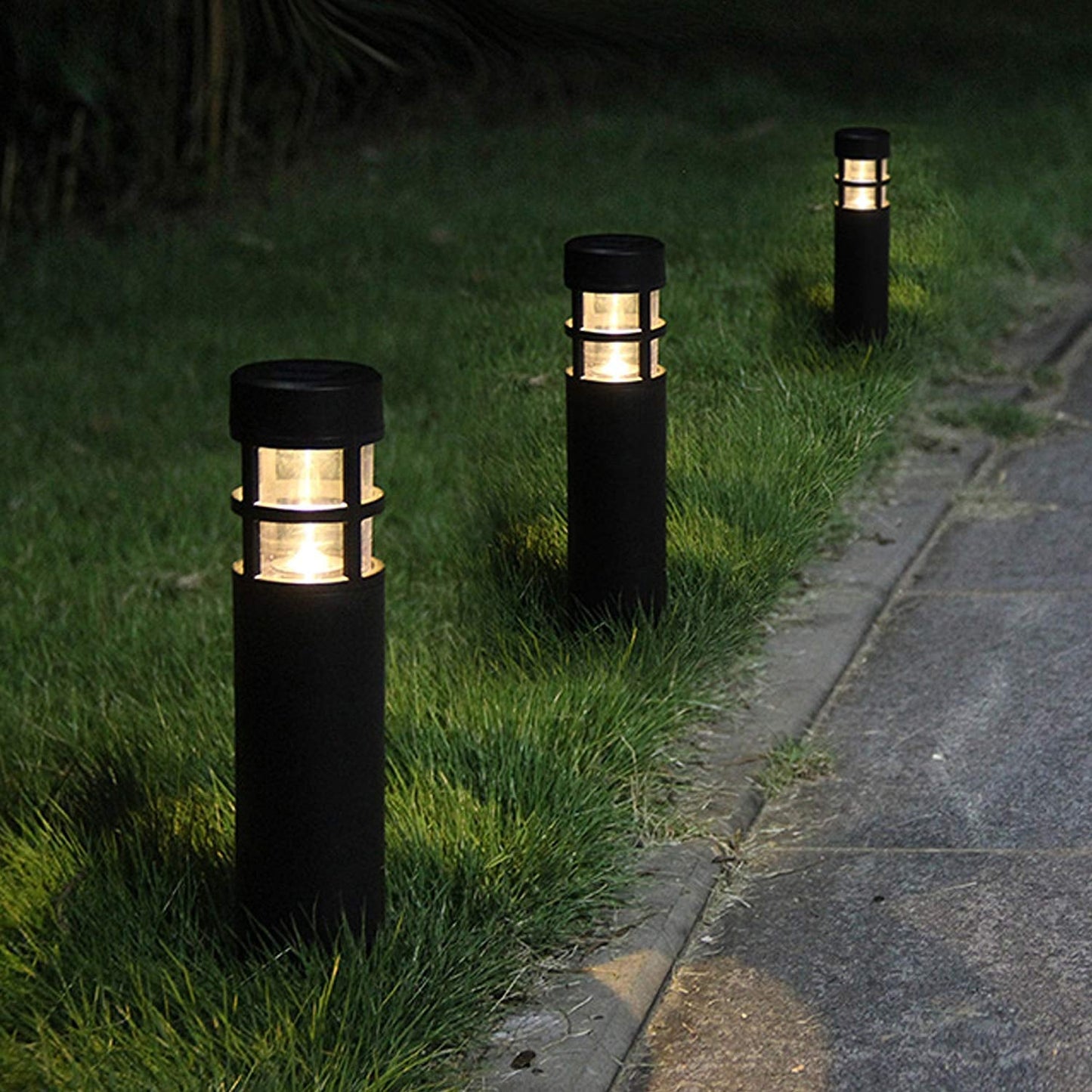 SmartYard Solar Pathway Lights, 6 Pack Solar Outdoor Lights Up to 14 Hrs Warm White & RGB - Outdoor Solar Outlet