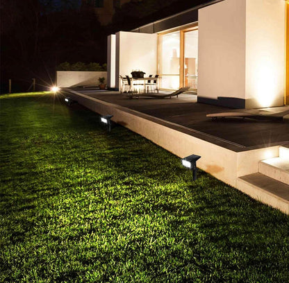 SmartYard Solar Spot Lights 53 LEDs, 2 Modes Pathway/Wall Lights 2 In 1 Auto On/Off 4 Pack(Cool White) - Outdoor Solar Outlet