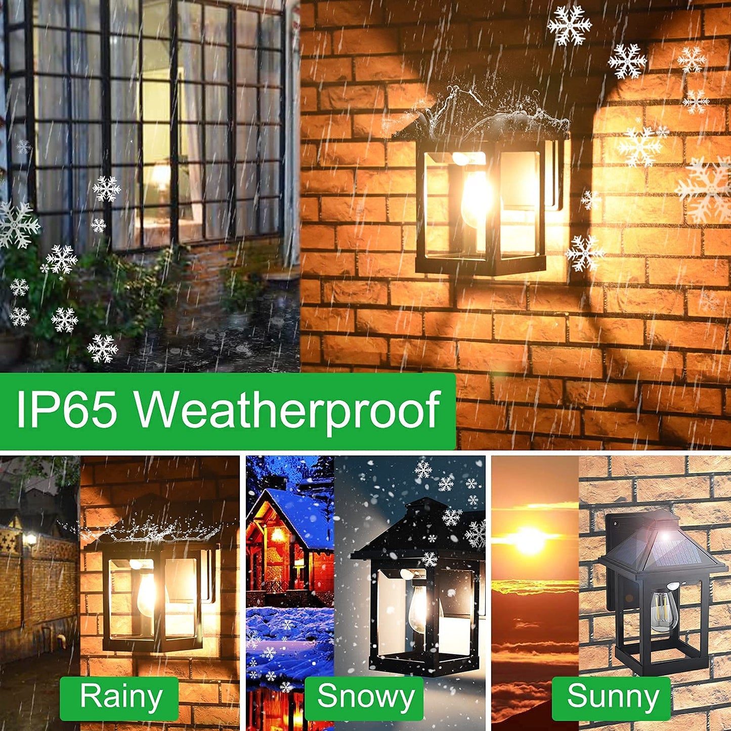 SmartYard Solar Wall Lanterns Outdoor with 3 Modes, Dusk to Dawn Motion Sensor LED Sconce Lights IP65 Waterproof, Exterior Front Porch 2 Pack - Outdoor Solar Outlet