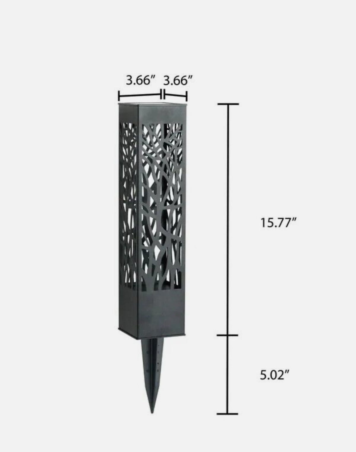 SmartYard Square Solar Bollard Pathway Lights – 35 Lumen, 5-pack - Outdoor Solar Outlet