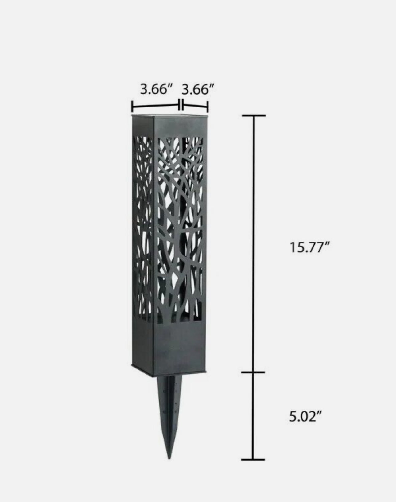 SmartYard Square Solar Bollard Pathway Lights – 35 Lumen, 5-pack - Outdoor Solar Outlet