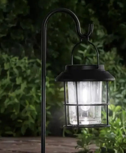 Solar Bronze Outdoor Integrated Filament LED Landscape Shepherd Hook Path Lights 10 Lumens (2-Pack) - Outdoor Solar Outlet