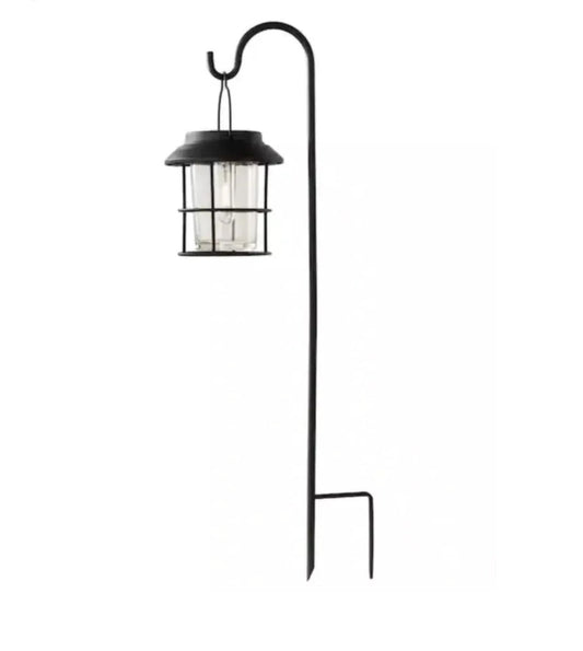 Solar Bronze Outdoor Integrated Filament LED Landscape Shepherd Hook Path Lights 10 Lumens (2-Pack) - Outdoor Solar Outlet