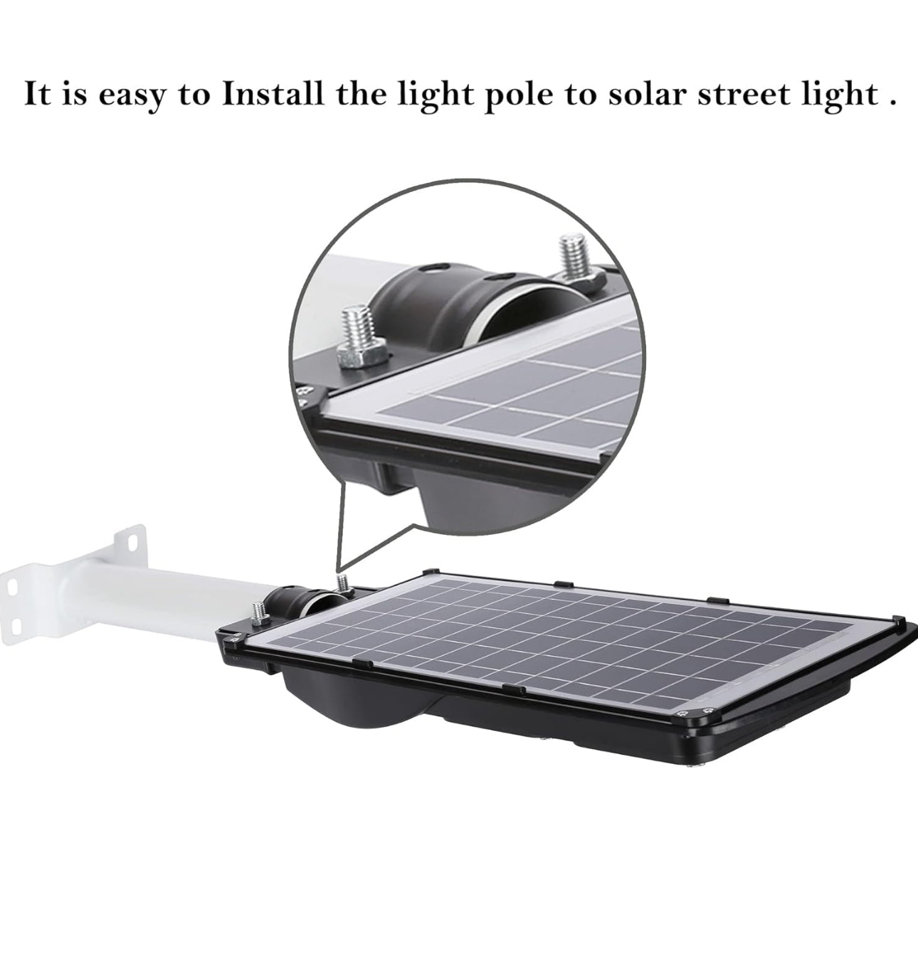 Solar Lighting Mounting Bracket Extension Pole Kit Wall Black Metal Pipes Barn Lights Fixture Antenna Adaptor Outdoor Arm for Street Light,Wall Mounted Tire,Barn Lamp,Post Tree - Outdoor Solar Outlet