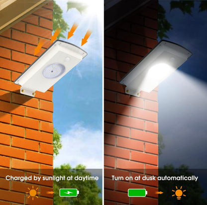 Solar Street Lights Outdoor, Cool White/Warm White Solar Street Light Dusk to Dawn/Motion Sensor, 1300LM IP65 Waterproof, Dimmable Remote Control - Outdoor Solar Outlet
