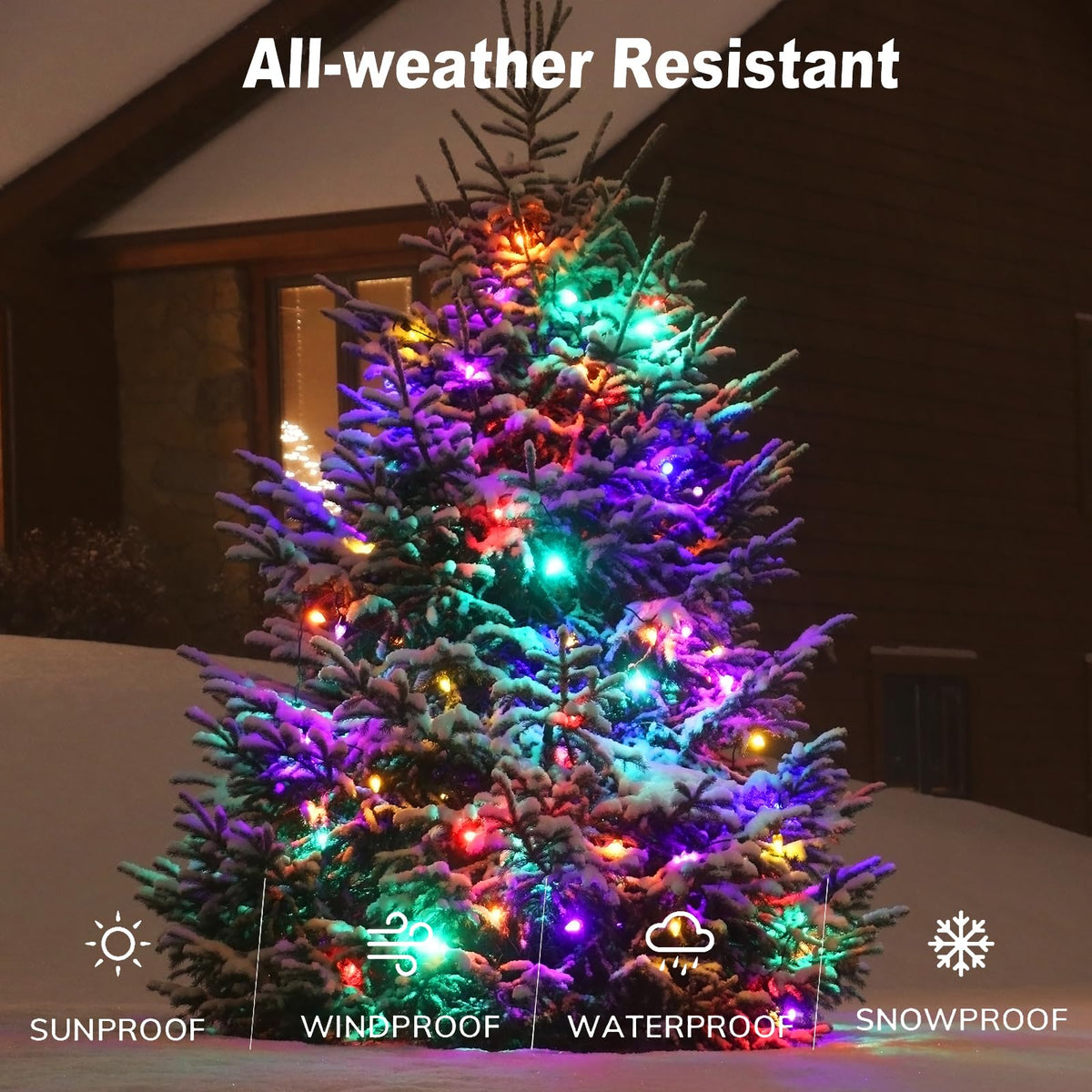 Solar String Strawberry Lights Outdoor 100 LED 40Ft Multi-Color Christmas Fairy Lights with 8 Lighting Modes, Waterproof - Outdoor Solar Outlet