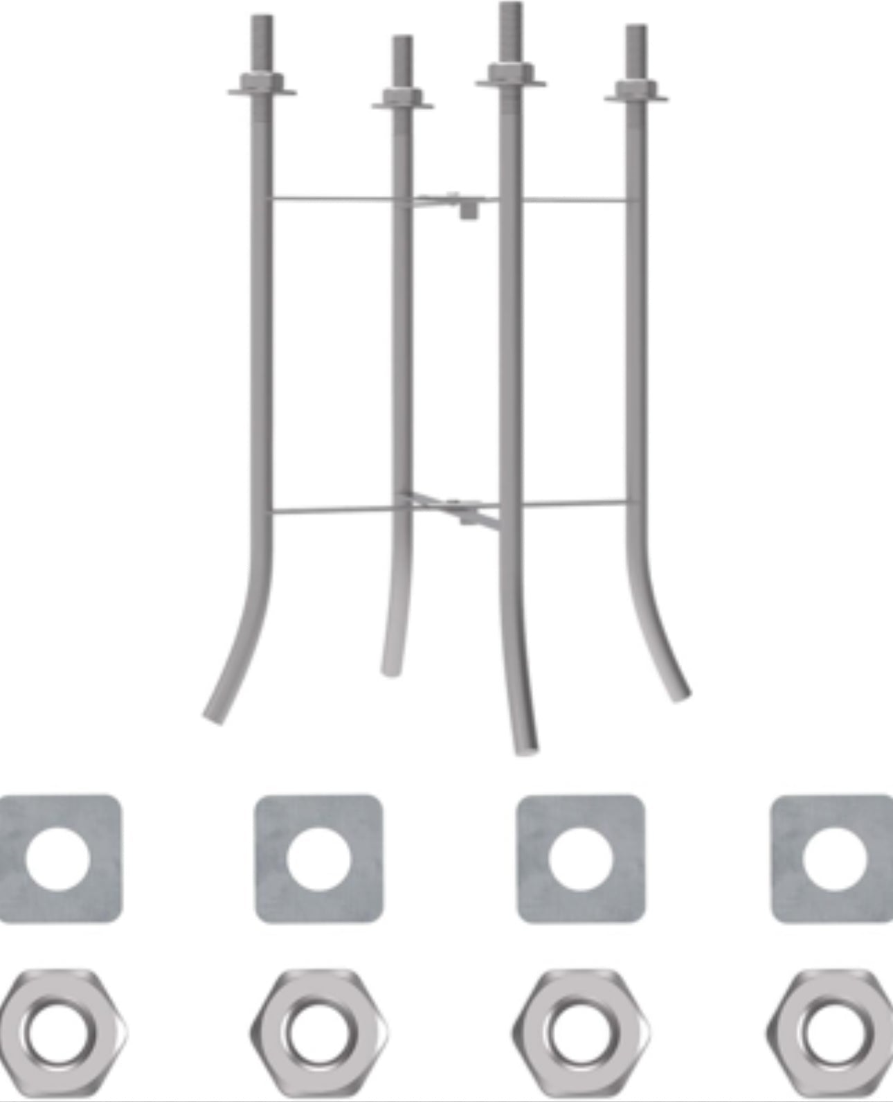 Street Light Pole Mount Accessories Street Lamp Pole Ground Cage Embedded Parts - Outdoor Solar Outlet