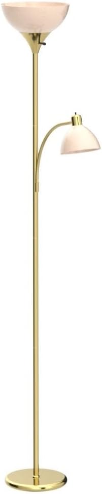 Torchiere Floor Lamp – High Brightness Torchiere Floor Lamp with 2 Reading Lights Lamps with Efficient LED - Outdoor Solar Outlet