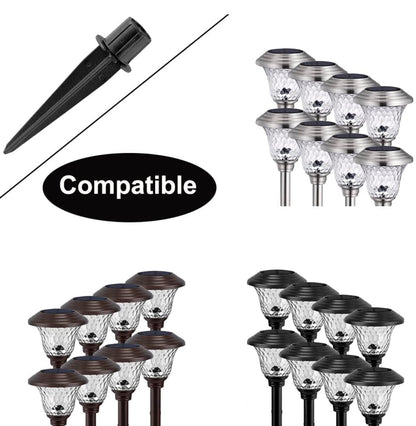 10x Path Light Replacement Stakes Ground Solar Light Spikes for Garden Lamps - Outdoor Solar Outlet