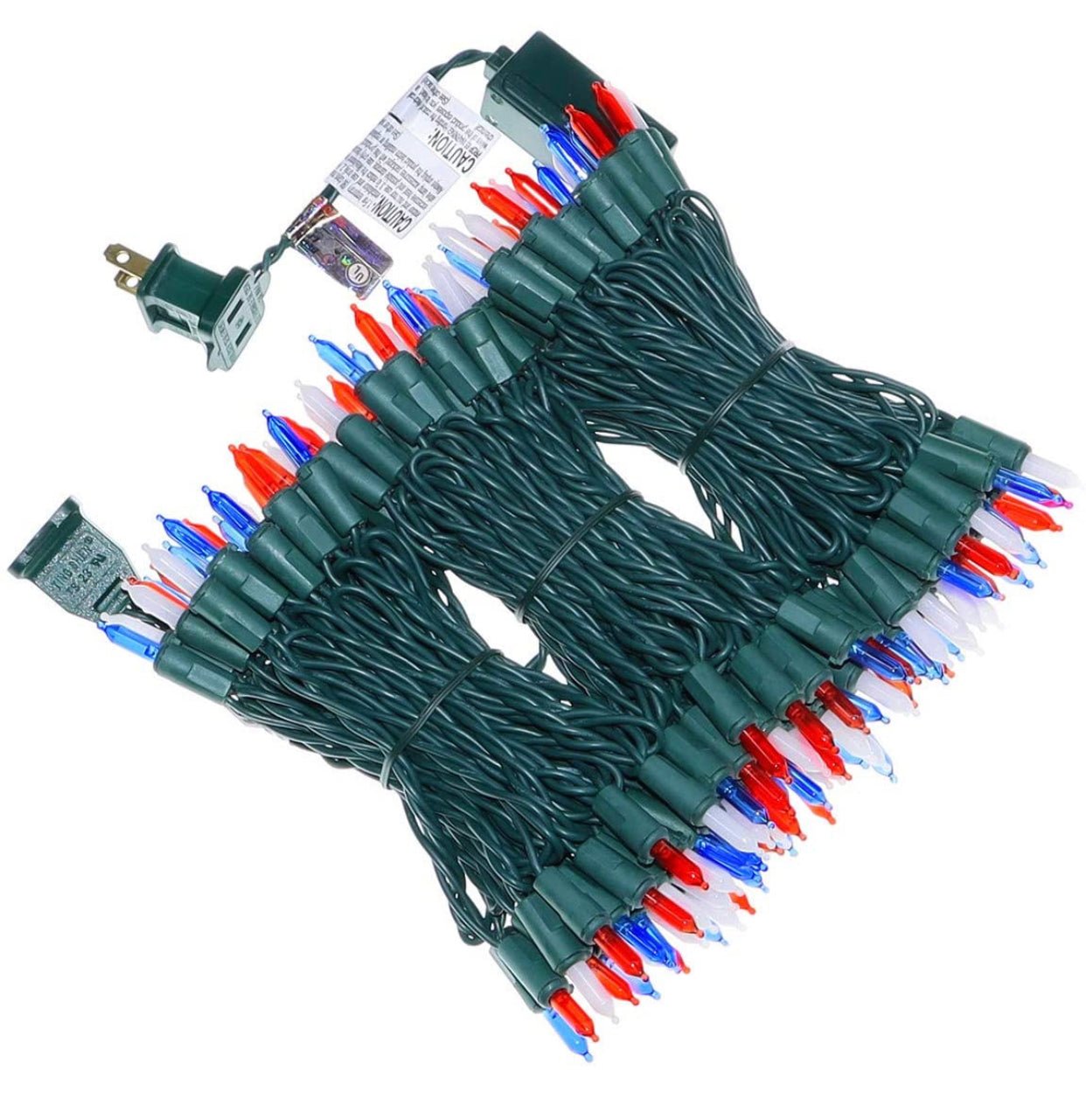 150 LED Christmas Lights, 50 FT Green/White Wire - Outdoor Solar Outlet