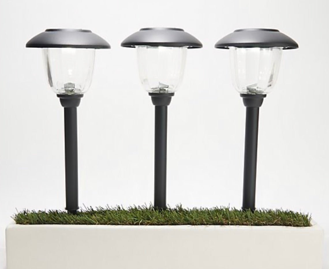 16-Piece Solar Pathway Lights Glass and Aluminum, 16 Lumen - Powered by Energizer - Outdoor Solar Outlet