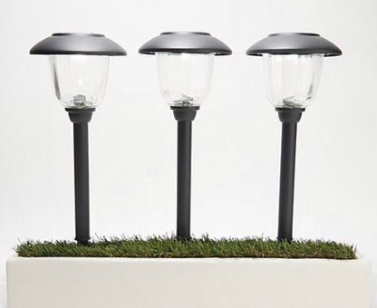 16-Piece Solar Pathway Lights Glass and Aluminum, 16 Lumen - Powered by Energizer - Outdoor Solar Outlet