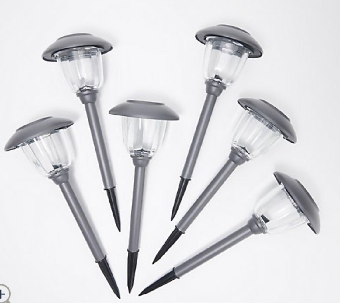 16-Piece Solar Pathway Lights Glass and Aluminum, 16 Lumen - Powered by Energizer - Outdoor Solar Outlet