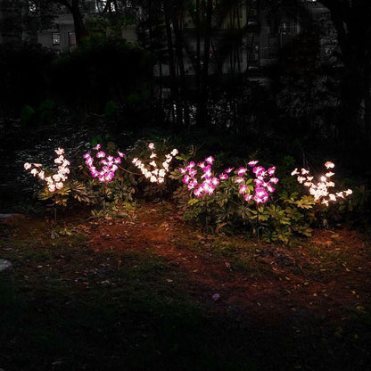 2 Pack Solar Orchid Flower Lights -40 Flowers - Outdoor Solar Outlet