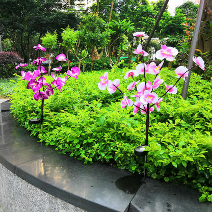 2 Pack Solar Orchid Flower Lights -40 Flowers - Outdoor Solar Outlet