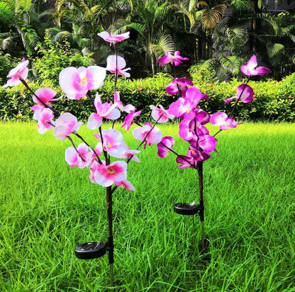 2 Pack Solar Orchid Flower Lights -40 Flowers - Outdoor Solar Outlet