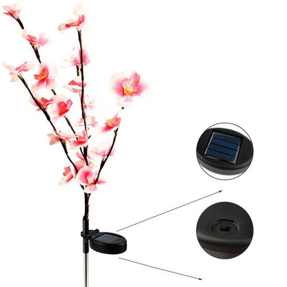 2 Pack Solar Orchid Flower Lights -40 Flowers - Outdoor Solar Outlet