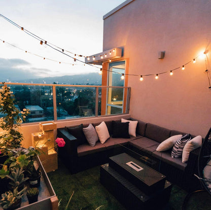 25 Ft Plug-In Outdoor String Light G40 Globe Patio Lights with 26 Edison Glass Bulbs Hanging Light - Outdoor Solar Outlet