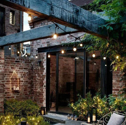 27F Solar Powered String Lights Waterproof LED Hanging Edison Bulb Lights with 12 Bulbs - Outdoor Solar Outlet