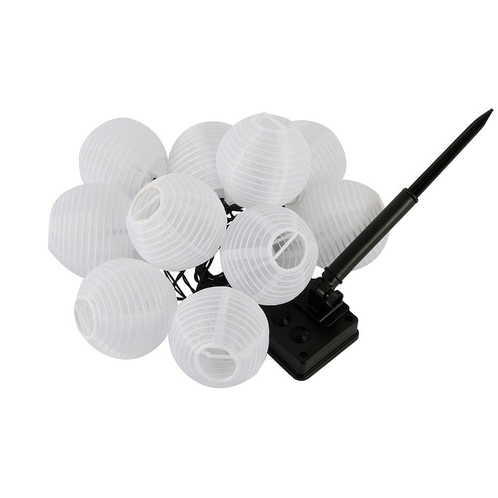 27Ft Solar Lamp Lantern Led Solar Garden Light Garland -10 Bulbs - Outdoor Solar Outlet
