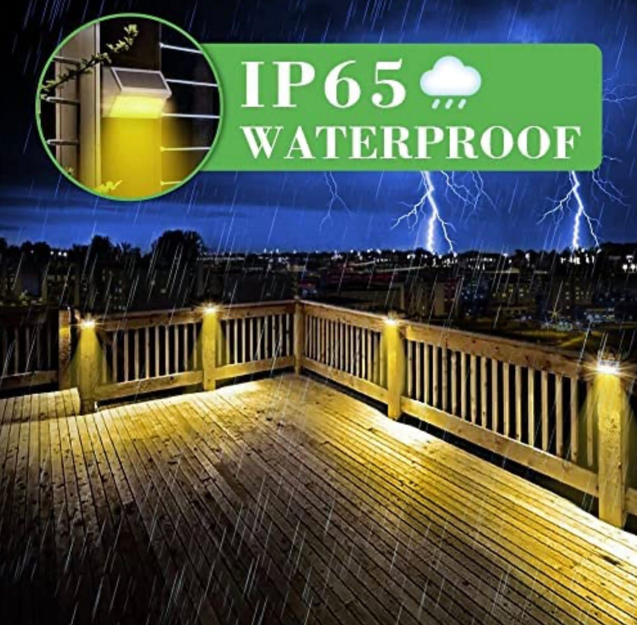 30 LED Solar Step Lights Outdoor【6 Pack】Stainless Steel Bright Solar Deck And Stairs Lights - Outdoor Solar Outlet