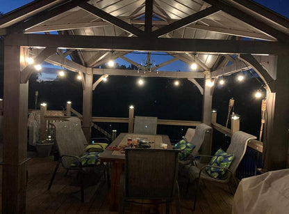 48Ft Plug-In Ambience Pro - Anti Glare, Beautiful Gold Tip Outdoor String Lights Dimmable LED Bulbs - 48 Ft - Outdoor Solar Outlet
