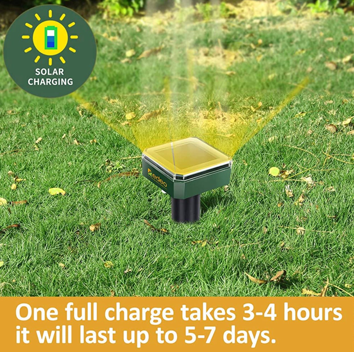 8 Pack Mole Repellent Solar Sonic Groundhog Repeller Gopher Deterrent Vole - Outdoor Solar Outlet
