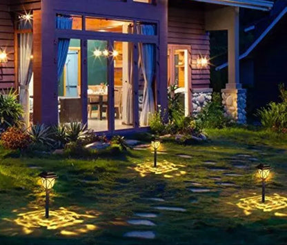 8 Pack Solar LED Lights,Large Rotating Outdoor Pathway Up To 10 Lumen - Outdoor Solar Outlet