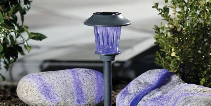 8 Pack Solar Pathway LED Lights Outdoor Color Changing -Stainless Steel - Outdoor Solar Outlet