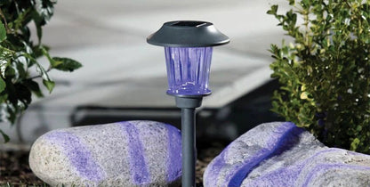 8 Pack Solar Pathway LED Lights Outdoor Color Changing -Stainless Steel - Outdoor Solar Outlet