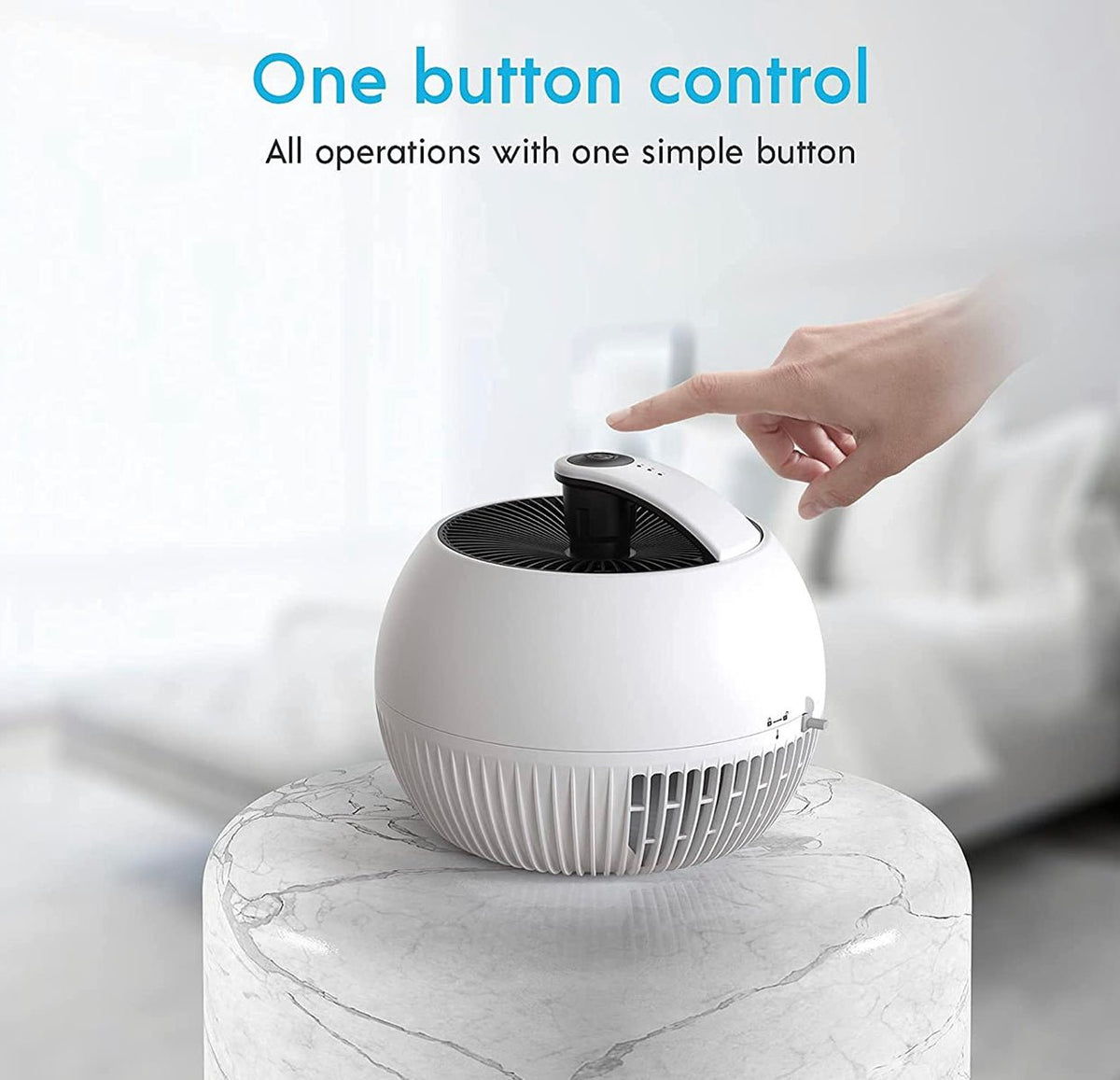 Air Purifier for Allergies, Air Choice True HEPA Filter Air Purifier, Remove 99.97% of Dust Smoke,Portable and 25dB Quiet Air Purifier - Outdoor Solar Outlet
