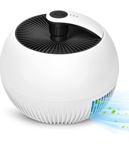Air Purifier for Allergies, Air Choice True HEPA Filter Air Purifier, Remove 99.97% of Dust Smoke,Portable and 25dB Quiet Air Purifier - Outdoor Solar Outlet