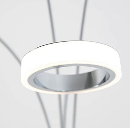 Artika Optical LED Integrated Floor Lamp Light Fixture, Chrome - Outdoor Solar Outlet