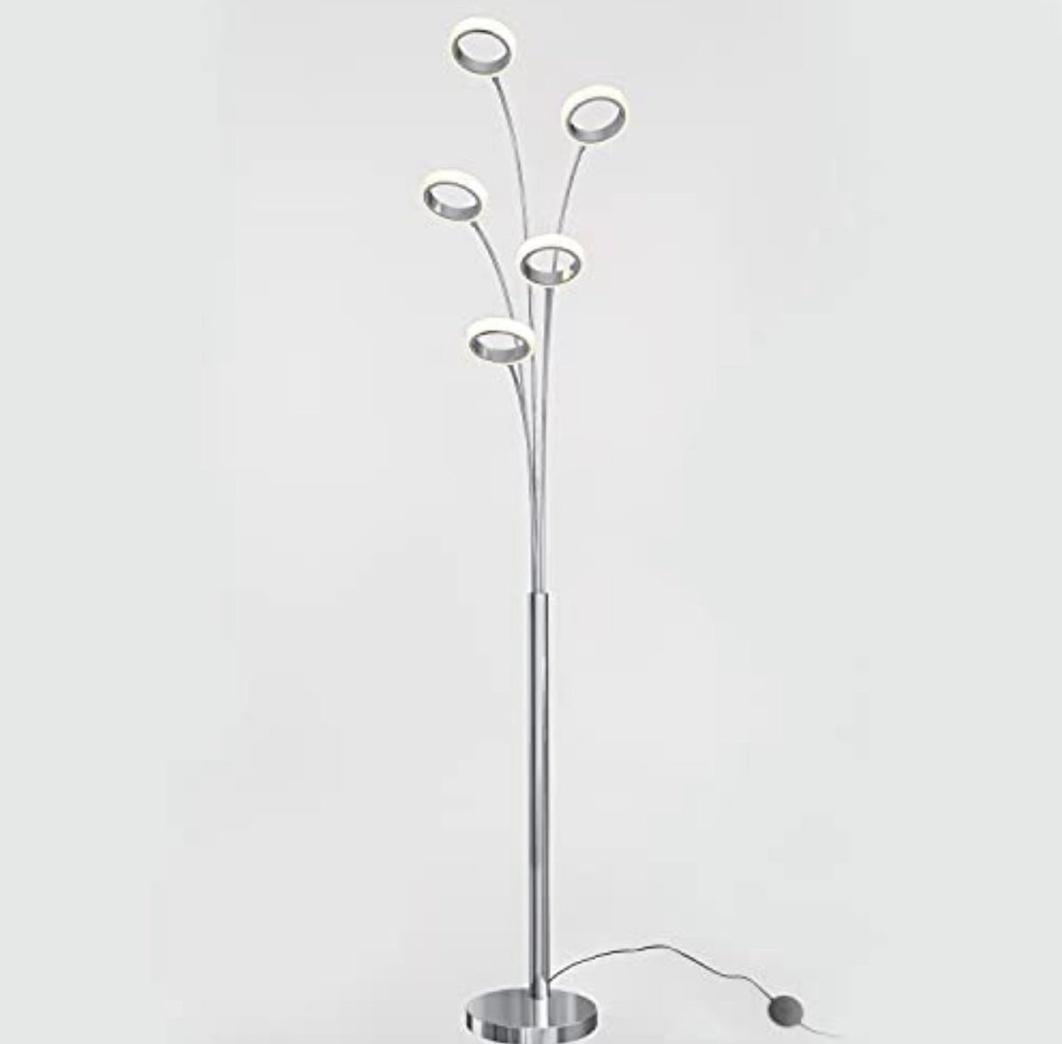 Artika Optical LED Integrated Floor Lamp Light Fixture, Chrome - Outdoor Solar Outlet