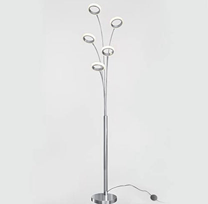 Artika Optical LED Integrated Floor Lamp Light Fixture, Chrome - Outdoor Solar Outlet
