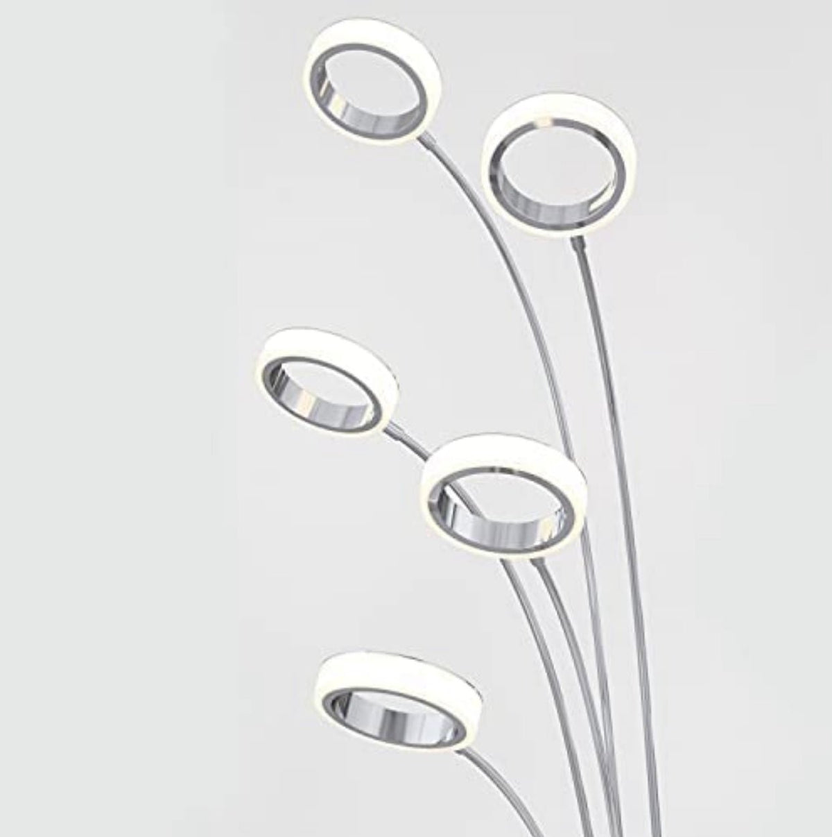 Artika Optical LED Integrated Floor Lamp Light Fixture, Chrome - Outdoor Solar Outlet