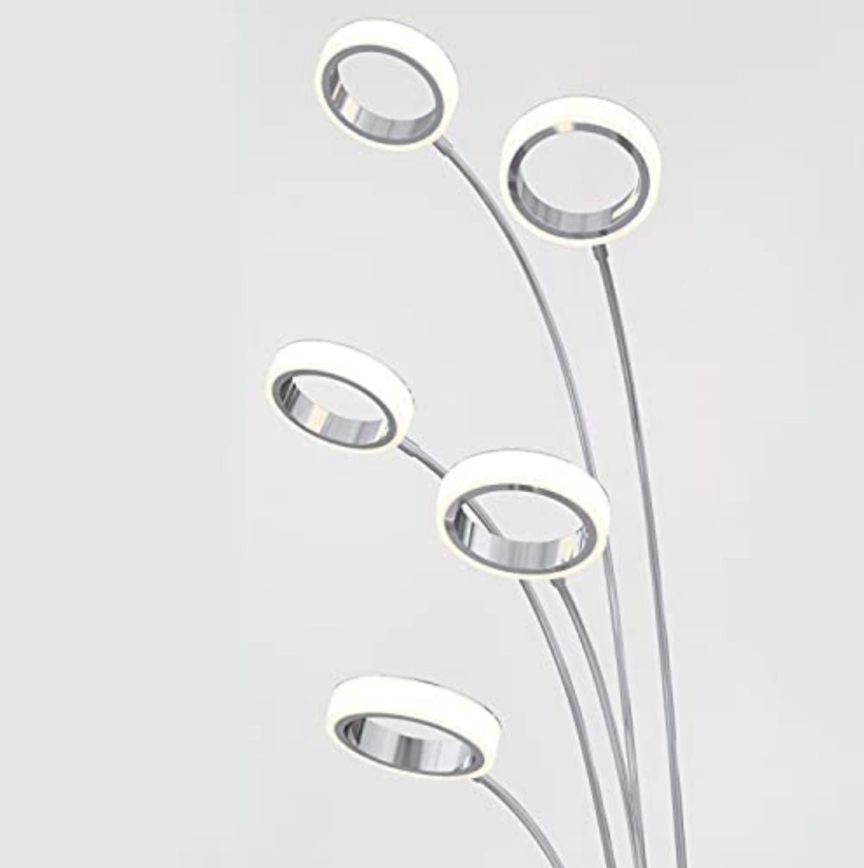 Artika Optical LED Integrated Floor Lamp Light Fixture, Chrome - Outdoor Solar Outlet
