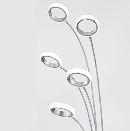 Artika Optical LED Integrated Floor Lamp Light Fixture, Chrome - Outdoor Solar Outlet