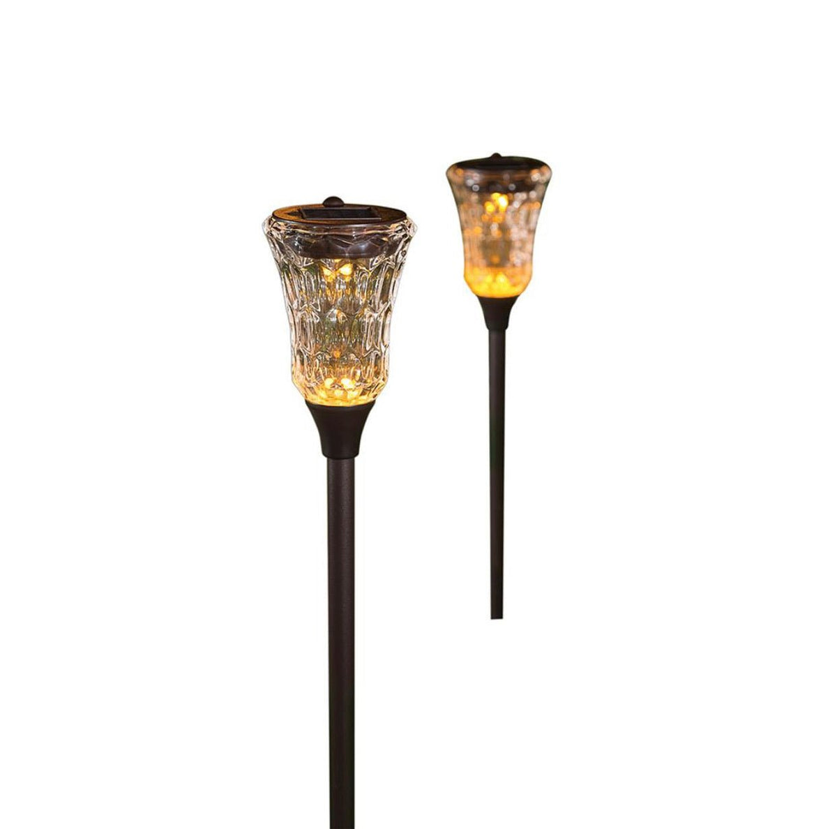 Berkley Jensen 5-Lumen Flickering Path Lights, 2 pk. - Bronze - Outdoor Solar Outlet
