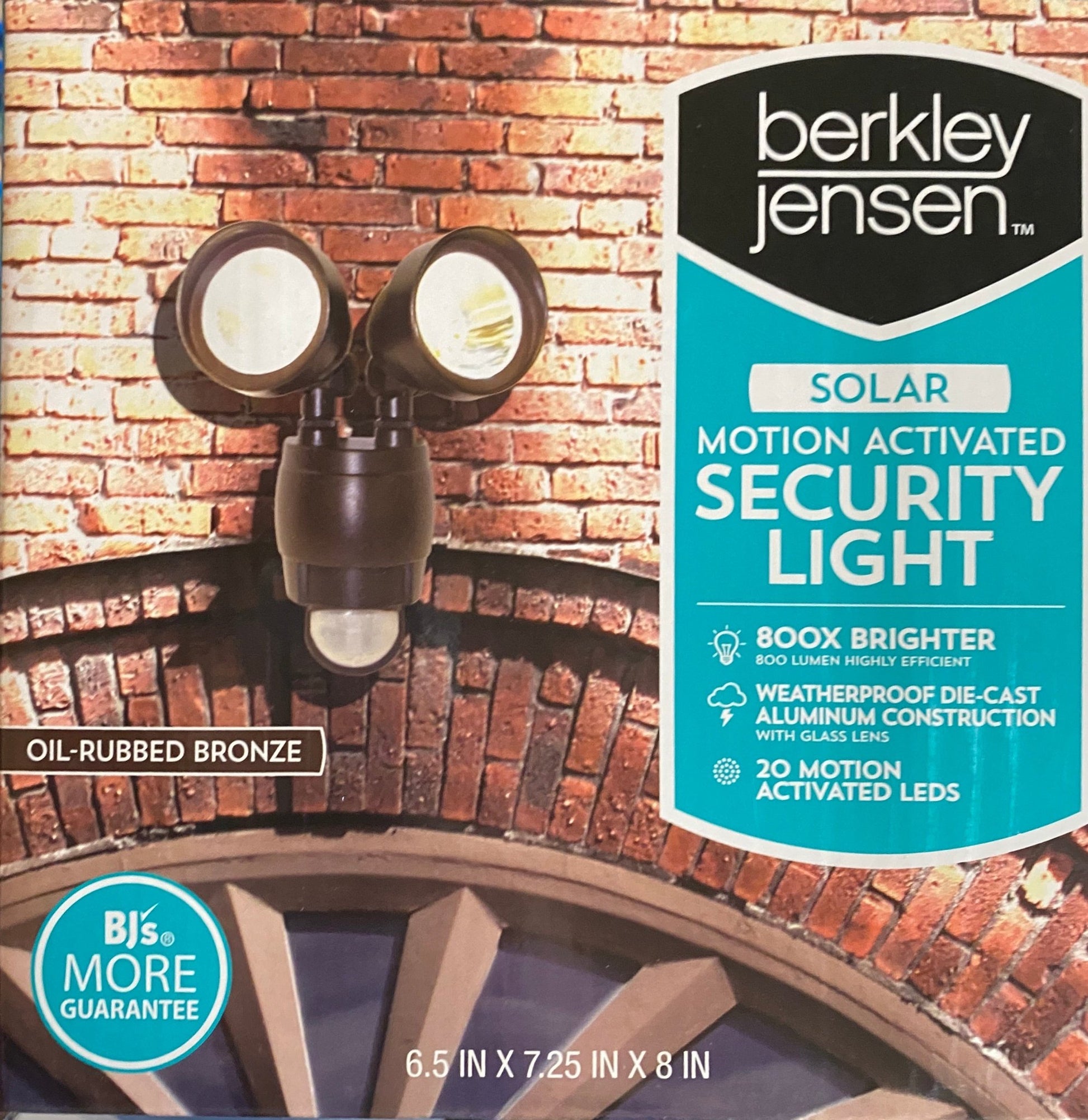 Berkley Jensen 800-Lumen Solar Security Light - Outdoor Solar Outlet