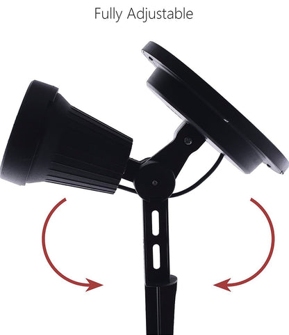 Davinci Solar Spotlights - Premium Aluminum Outdoor Spot Light for Landscape Wall, or Garden Lighting - Bright Warm White LED, Solar Powered, Wireless (2 pack) - Outdoor Solar Outlet