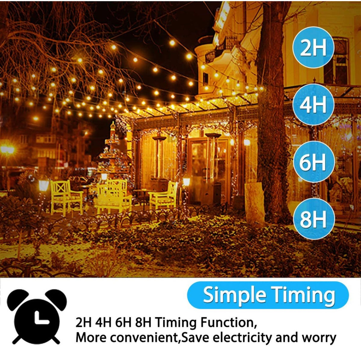 Dimmer with Remote for Our Ambience Pro LED String Lights - Commercial Grade Dimmer Rated at 150 Watts - Outdoor Solar Outlet