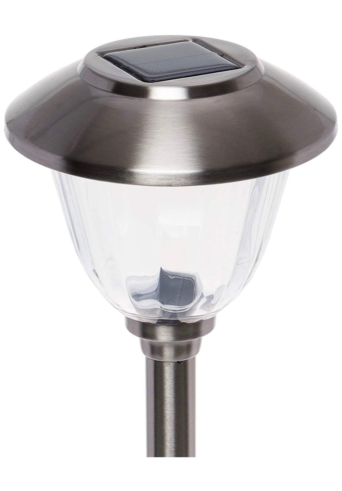 Energizer 10Pack Solar Pathway LED Lights Outdoor-Stainless Steel 15 Lumen ( Silver ) - Outdoor Solar Outlet