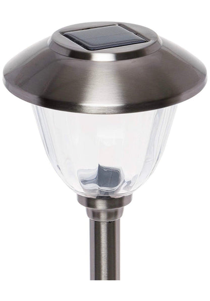 Energizer 10Pack Solar Pathway LED Lights Outdoor-Stainless Steel 15 Lumen ( Silver ) - Outdoor Solar Outlet
