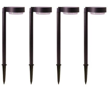 Energizer 20 Lumen Set of 4 Down light Aluminum Solar Pathway Lights - Outdoor Solar Outlet