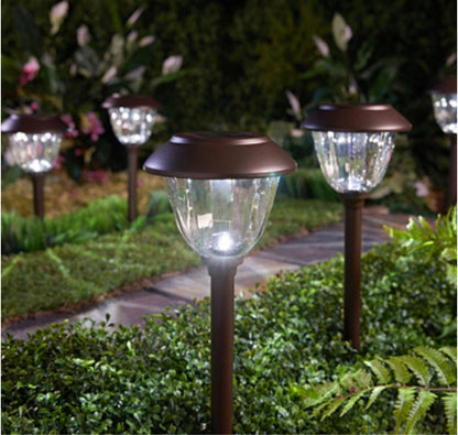 Energizer 8 Pack Solar Pathway LED Lights Outdoor-Stainless Steel 15 Lumen - Outdoor Solar Outlet
